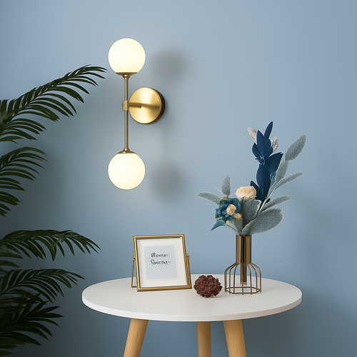 applique murale moderne en verre à led design créatif - vue 5 sur 10