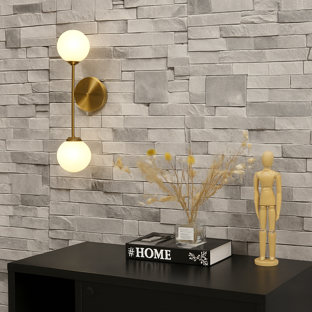 applique murale moderne en verre à led design créatif - vue 5 sur 10