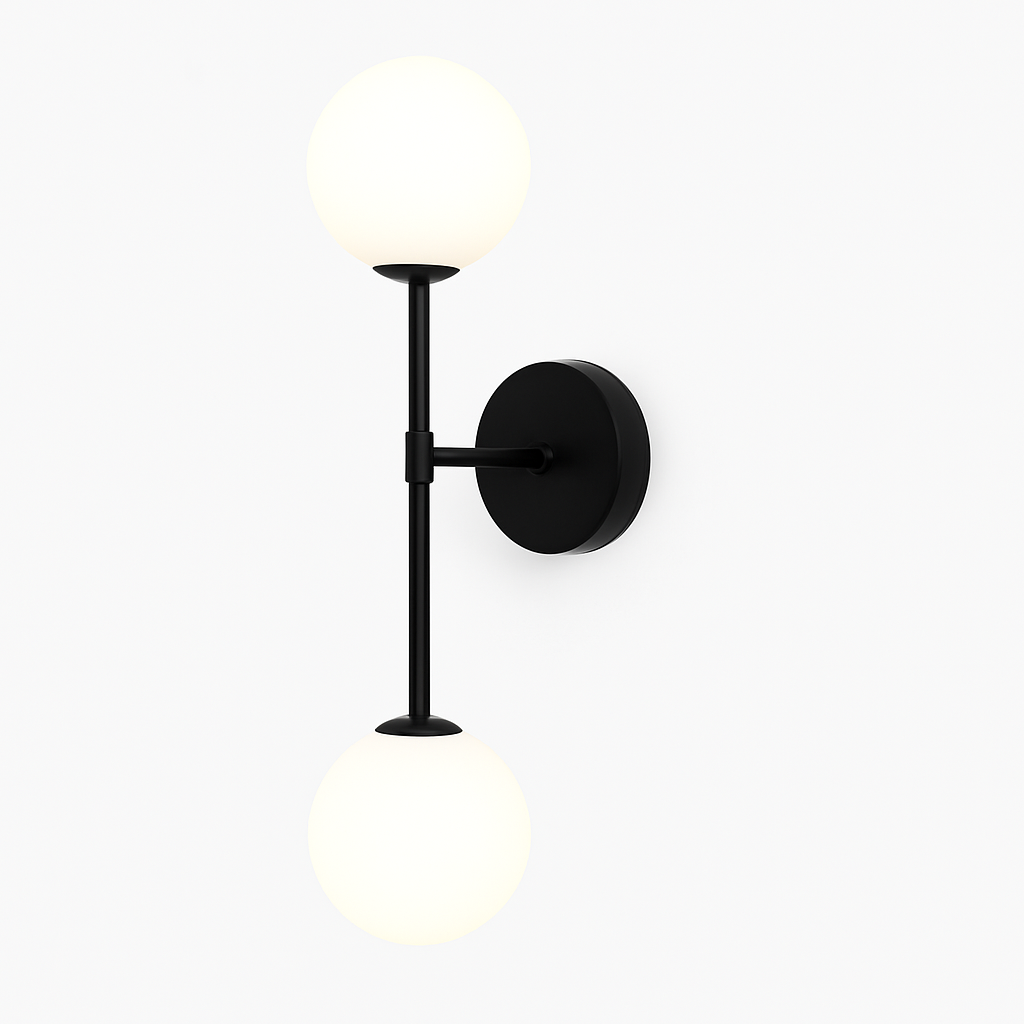 applique murale moderne en verre à led design créatif - vue 10 sur 10