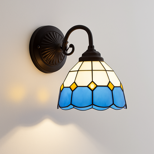 applique murale moderne en verre minimaliste avec éclairage LED - vue 4 sur 15