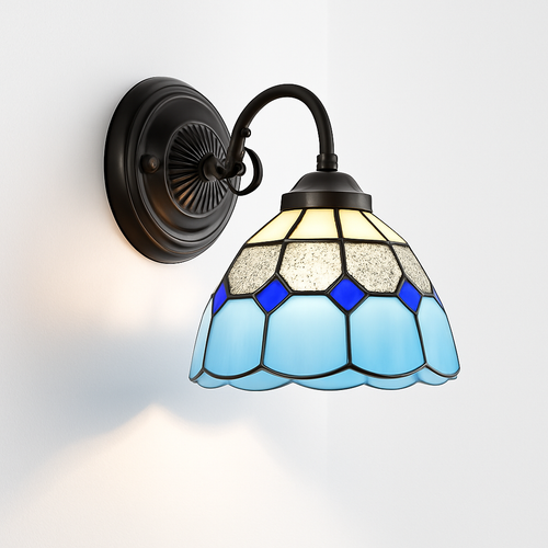 applique murale moderne en verre minimaliste avec éclairage LED - vue 6 sur 15