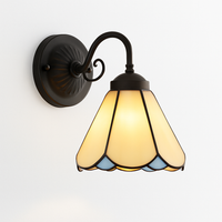 applique murale moderne en verre minimaliste avec éclairage LED
