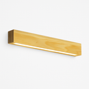 Applique murale moderne LED allongée en bois style Nordic