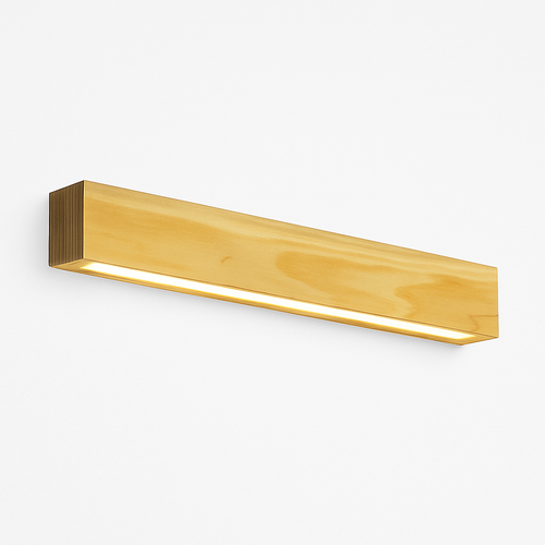 Applique murale moderne LED allongée en bois style Nordic - vue 2 sur 7