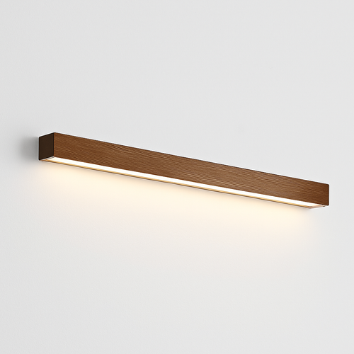 Applique murale moderne LED allongée en bois style Nordic - vue 8 sur 7