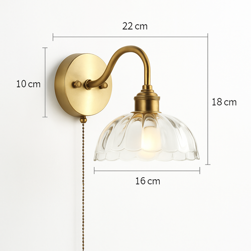 Applique murale moderne LED avec chaîne et interrupteur - vue 19 sur 23