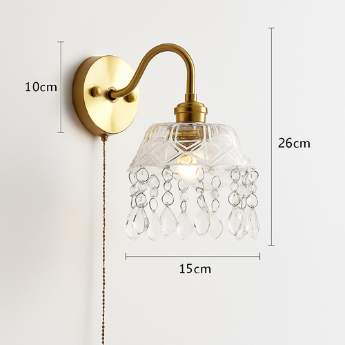 Applique murale moderne LED avec chaîne et interrupteur - vue 21 sur 23