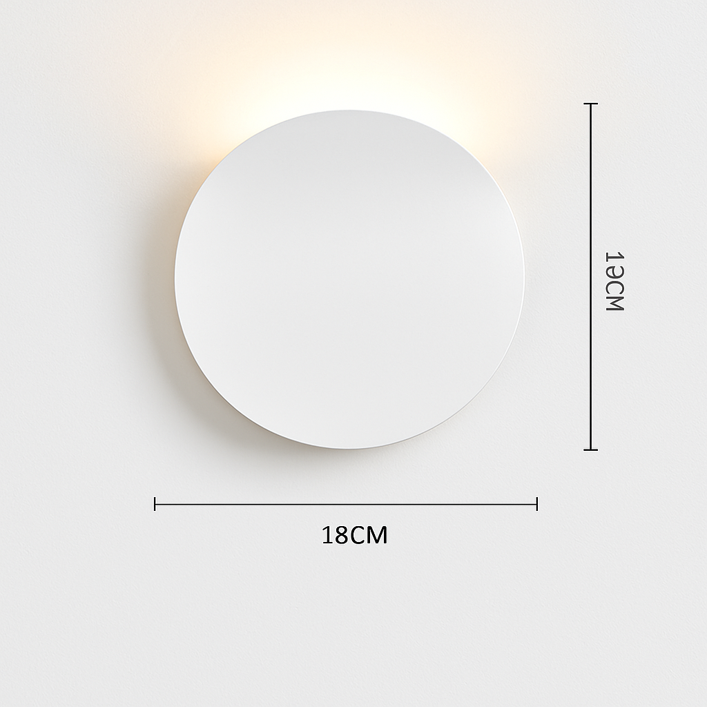 Applique murale moderne LED en forme de lune Moon