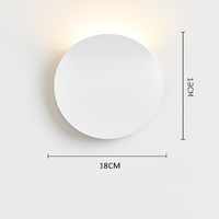 Applique murale moderne LED en forme de lune Moon