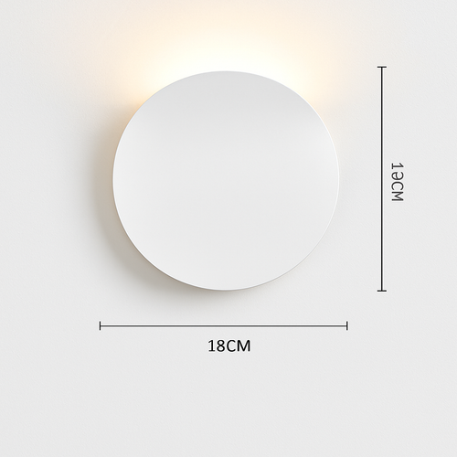 Applique murale moderne LED en forme de lune Moon