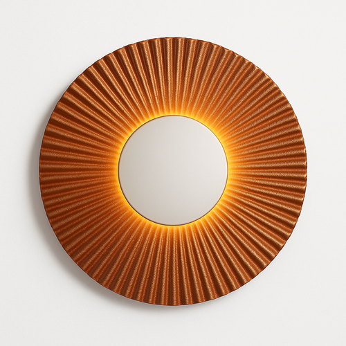Applique murale moderne LED forme de soleil métallique Hasna - vue 2 sur 11