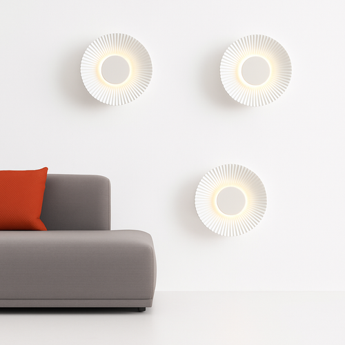 Applique murale moderne LED forme de soleil métallique Hasna - vue 3 sur 11
