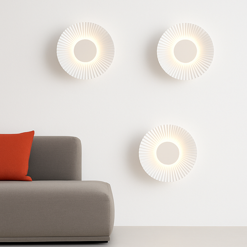 Applique murale moderne LED forme de soleil métallique Hasna - vue 10 sur 11