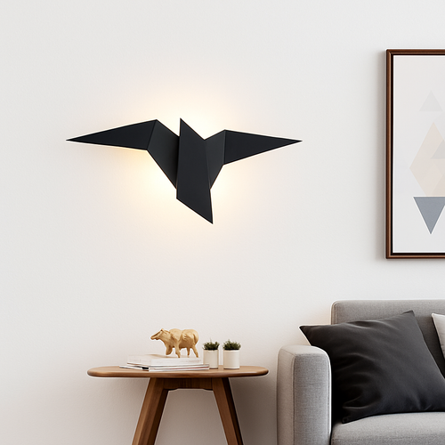 Applique murale moderne LED oiseau style origami Naila - vue 6 sur 5