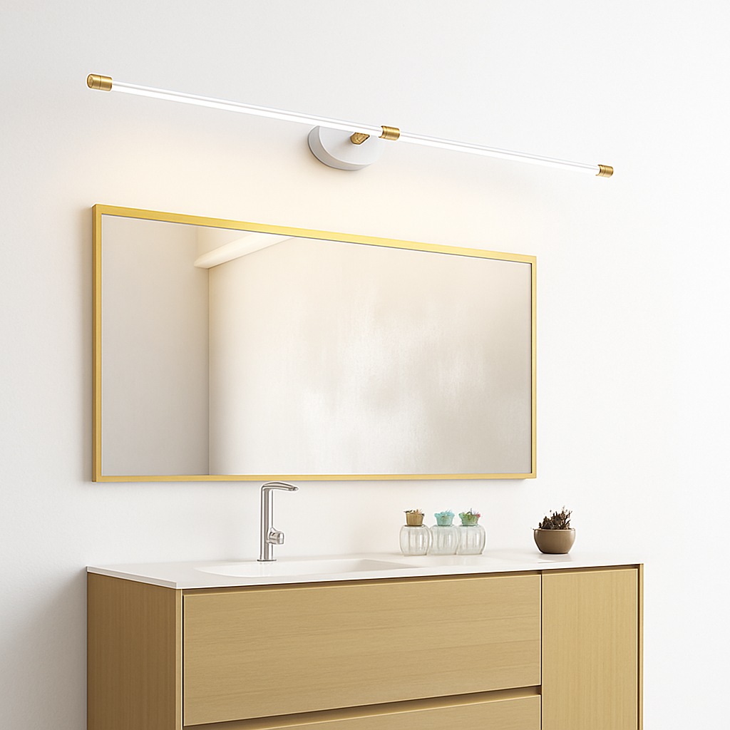 Applique murale moderne LED pour grand miroir Aleena - vue 5 sur 7