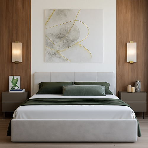 Applique murale moderne LED rectangulaire en marbre Zinerva - vue 3 sur 8