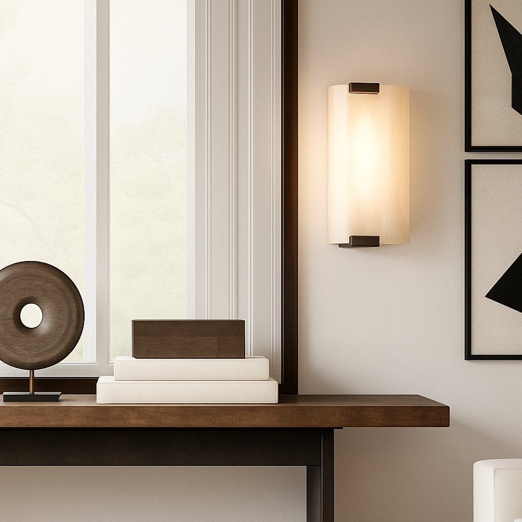 Applique murale moderne LED rectangulaire en marbre Zinerva - vue 3 sur 8