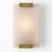 Applique murale moderne LED rectangulaire en marbre Zinerva