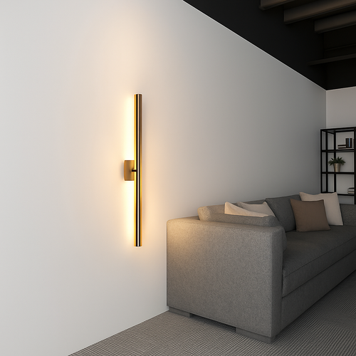 Applique murale moderne LED simple en forme de tube Marnie - vue 3 sur 6