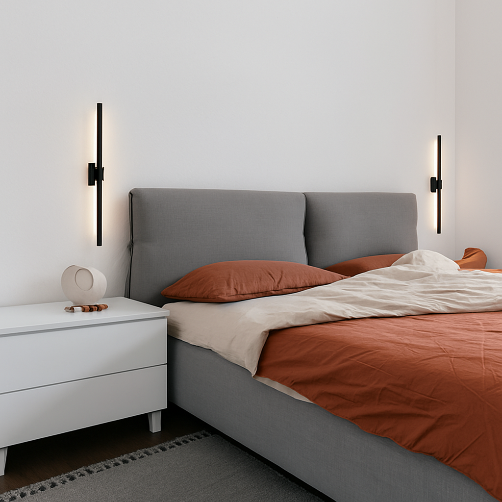 Applique murale moderne LED simple en forme de tube Marnie - vue 3 sur 6
