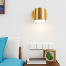 Applique murale moderne LED style spotlight doré Liudmila