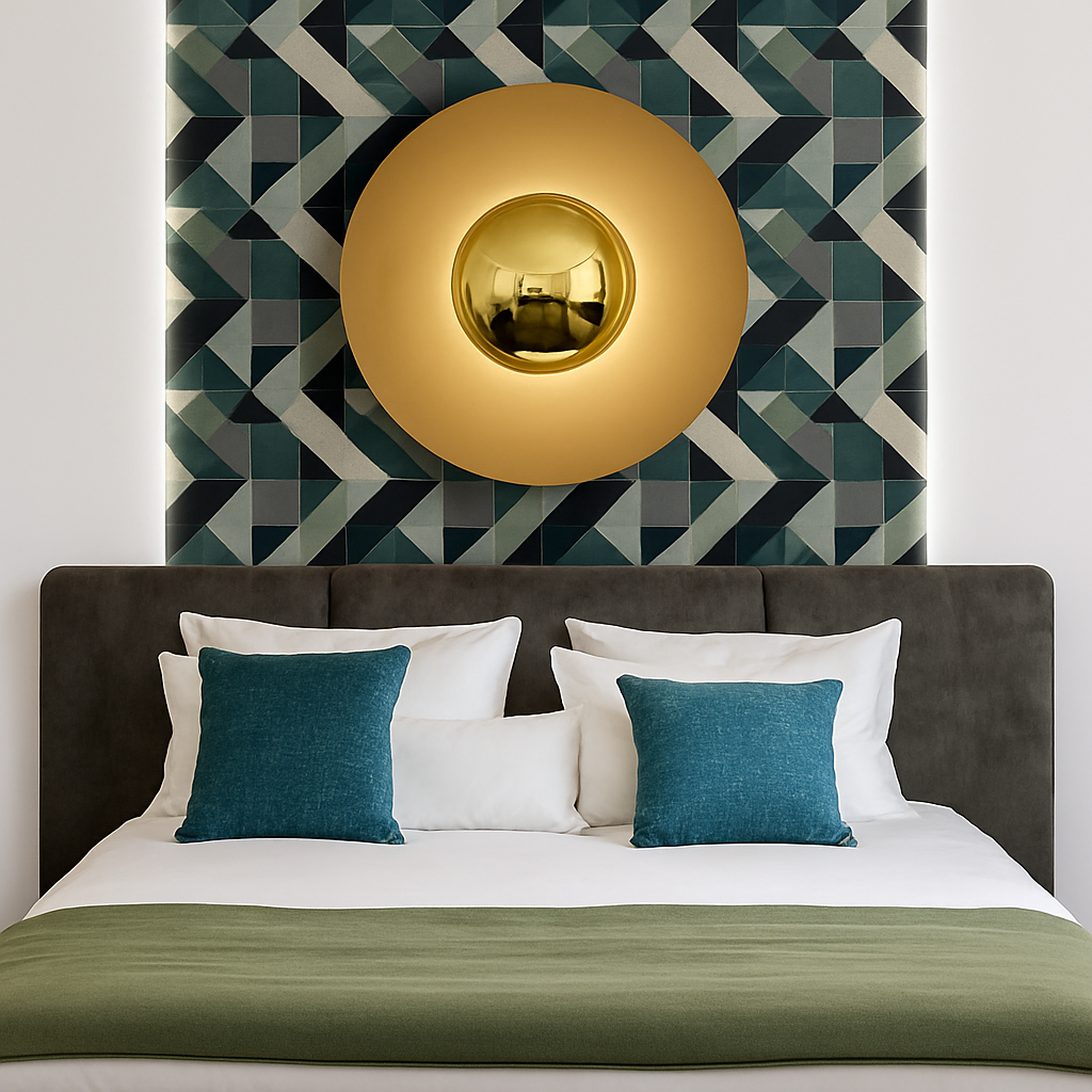 applique murale moderne ronde design loft nordique éclairage intérieur - vue 6 sur 12