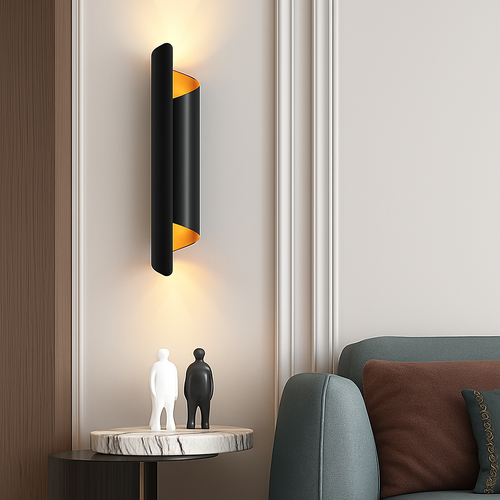 applique murale moderne tube rond pour intérieur élégant - vue 8 sur 9