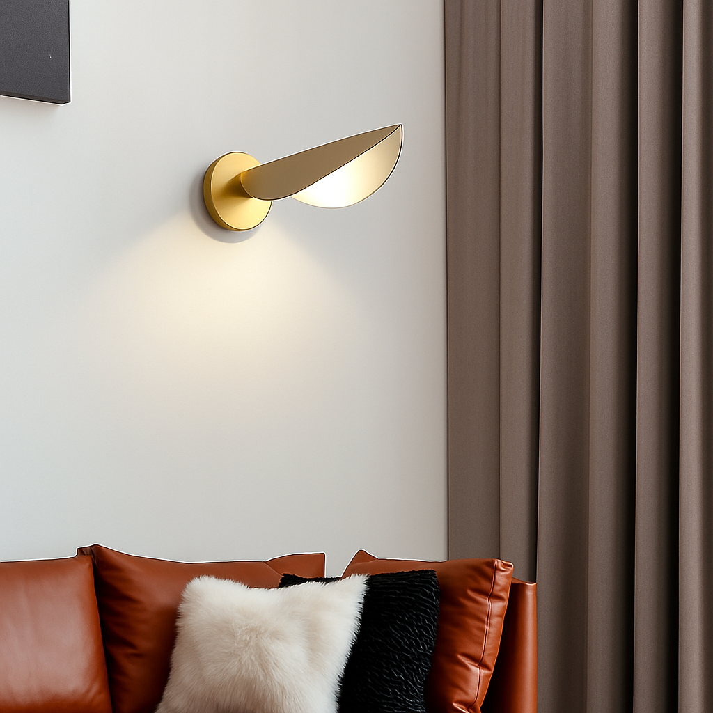 applique murale nordique à led avec feuilles réglables pour décoration intérieure - vue 3 sur 7