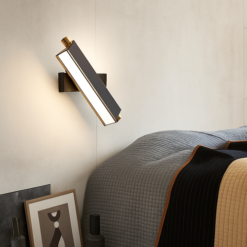 applique murale nordique led réglable pour salon moderne - vue 5 sur 9