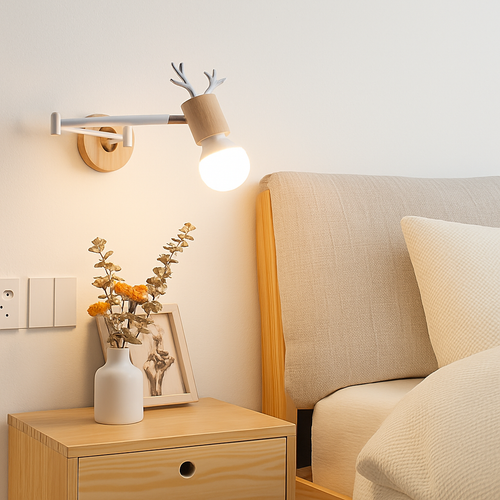 applique murale nordique pliable design pour lecture - vue 6 sur 21