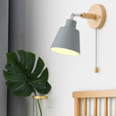 applique murale nordique rotative avec interrupteur macaron