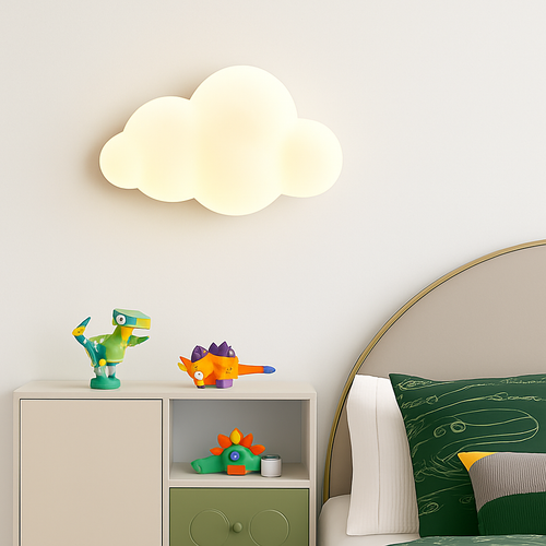 applique murale nuage et étoile pour chambre enfant - vue 3 sur 9
