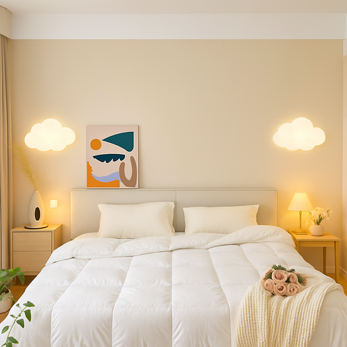 applique murale nuage et étoile pour chambre enfant - vue 4 sur 9