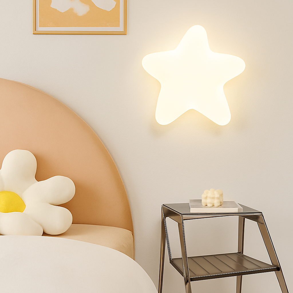 applique murale nuage et étoile pour chambre enfant - vue 4 sur 9
