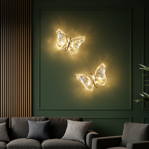 applique murale papillon design pour décoration intérieure moderne - vue 3 sur 7