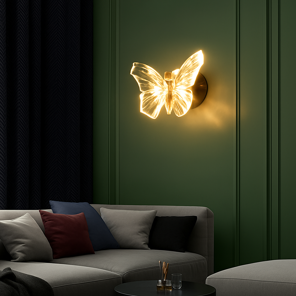 applique murale papillon design pour décoration intérieure moderne - vue 3 sur 7
