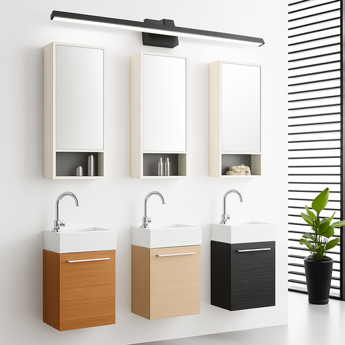 Applique murale pour miroir salle de bain barre en aluminium - vue 2 sur 5