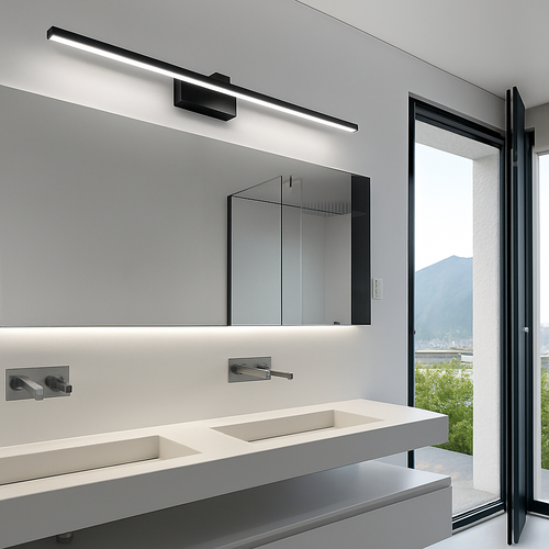 Applique murale pour miroir salle de bain barre en aluminium - vue 3 sur 5