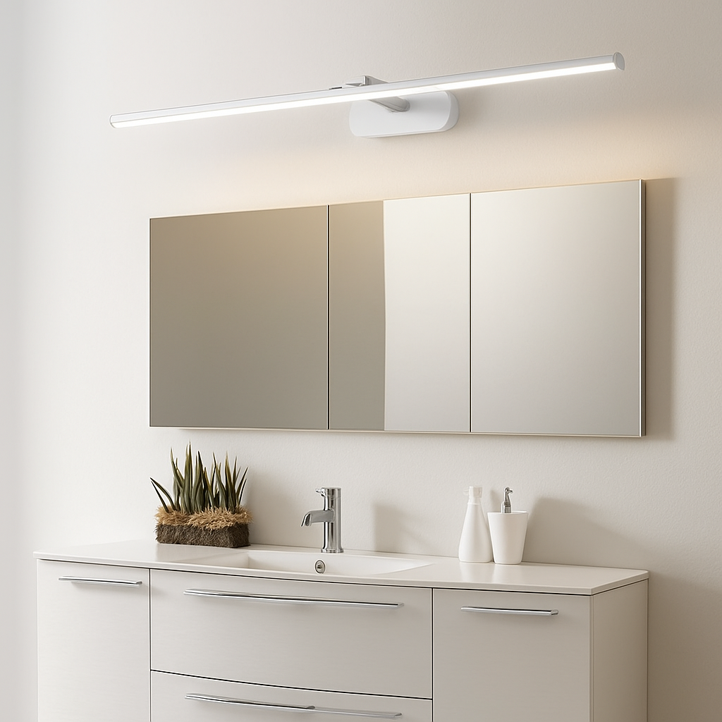 applique murale réglable 180 degrés pour miroir de toilette - vue 3 sur 12