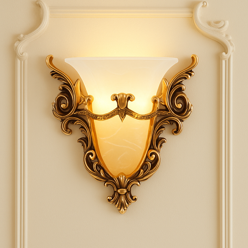 Applique murale rétro LED avec arabesque classique - vue 2 sur 3