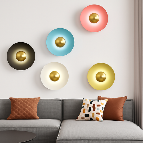applique murale ronde décorative pour intérieur moderne - vue 2 sur 11