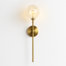 applique murale ronde en verre style post-moderne nordique