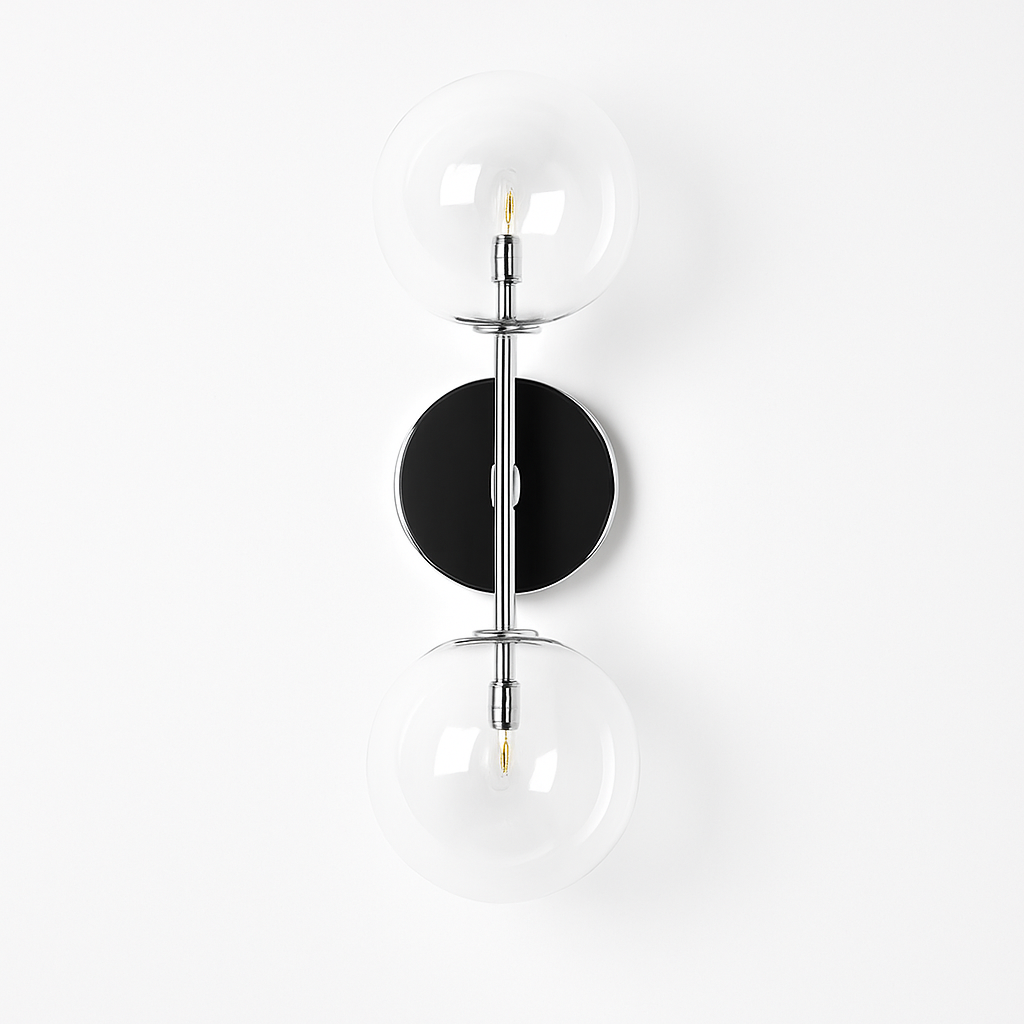 applique murale ronde en verre style post-moderne nordique - vue 6 sur 12