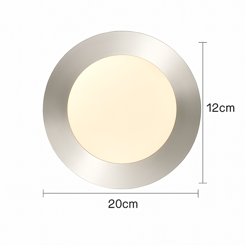 applique murale ronde moderne en verre style nordique - vue 13 sur 14
