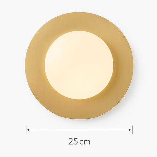 applique murale ronde moderne en verre style nordique - vue 14 sur 14