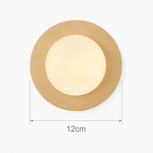 applique murale ronde moderne en verre style nordique - vue 15 sur 14