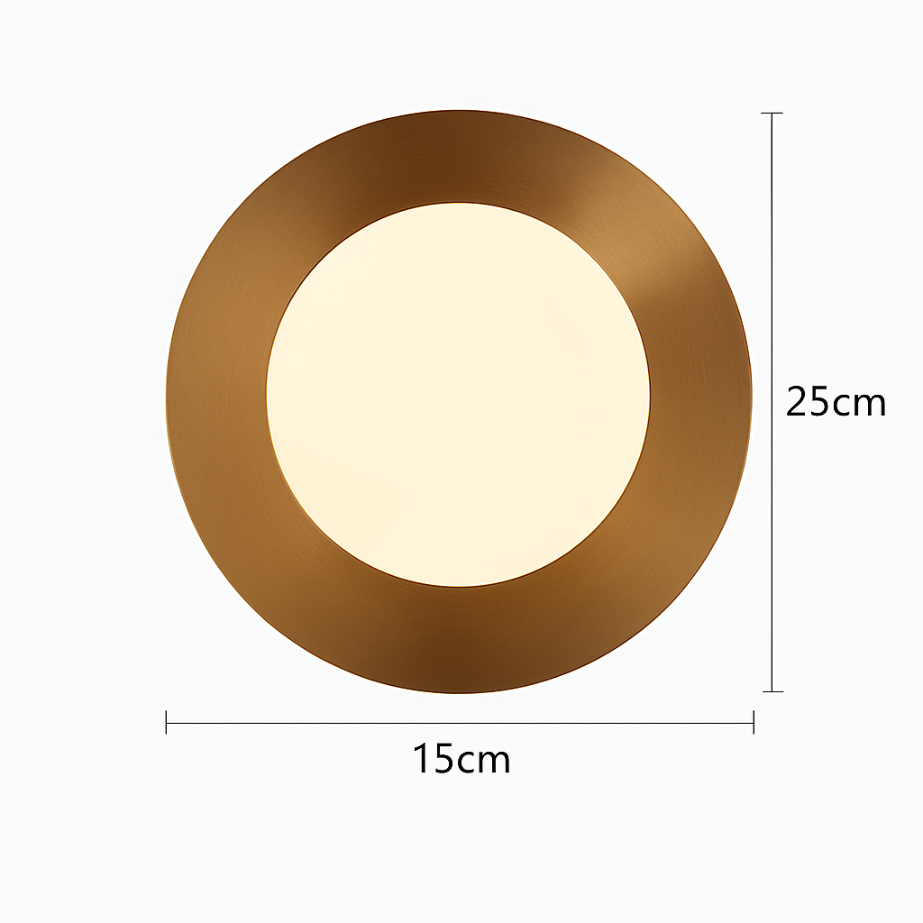 applique murale ronde moderne en verre style nordique - vue 7 sur 14