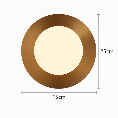applique murale ronde moderne en verre style nordique - vue 8 sur 14