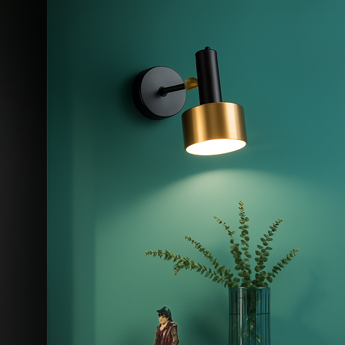 applique murale rotative en métal design pour intérieur élégant - vue 4 sur 10