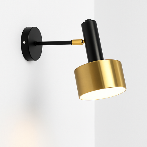 applique murale rotative en métal design pour intérieur élégant